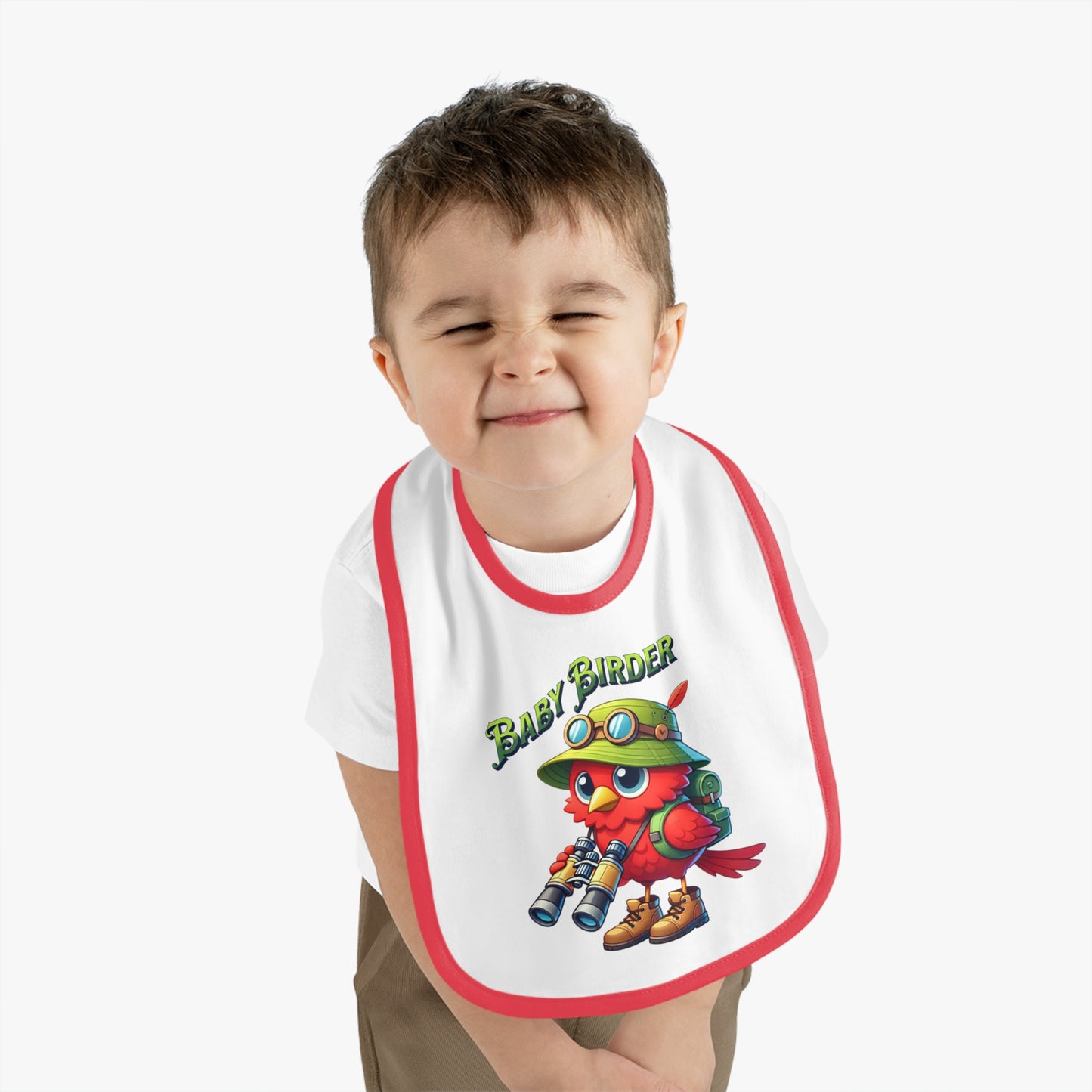 The Nerdy Birder - Baby Birder Bib, Cute Baby Bib, Fun Feeding Accessory, Perfect for New Parents, Ideal Gift for Baby Showers