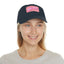Pink Birder Hat with Leather Patch