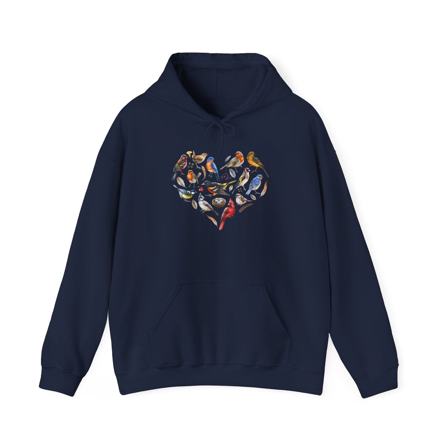 Bird Heart Unisex Hoodie - Cozy Sweatshirt for Nature Lovers