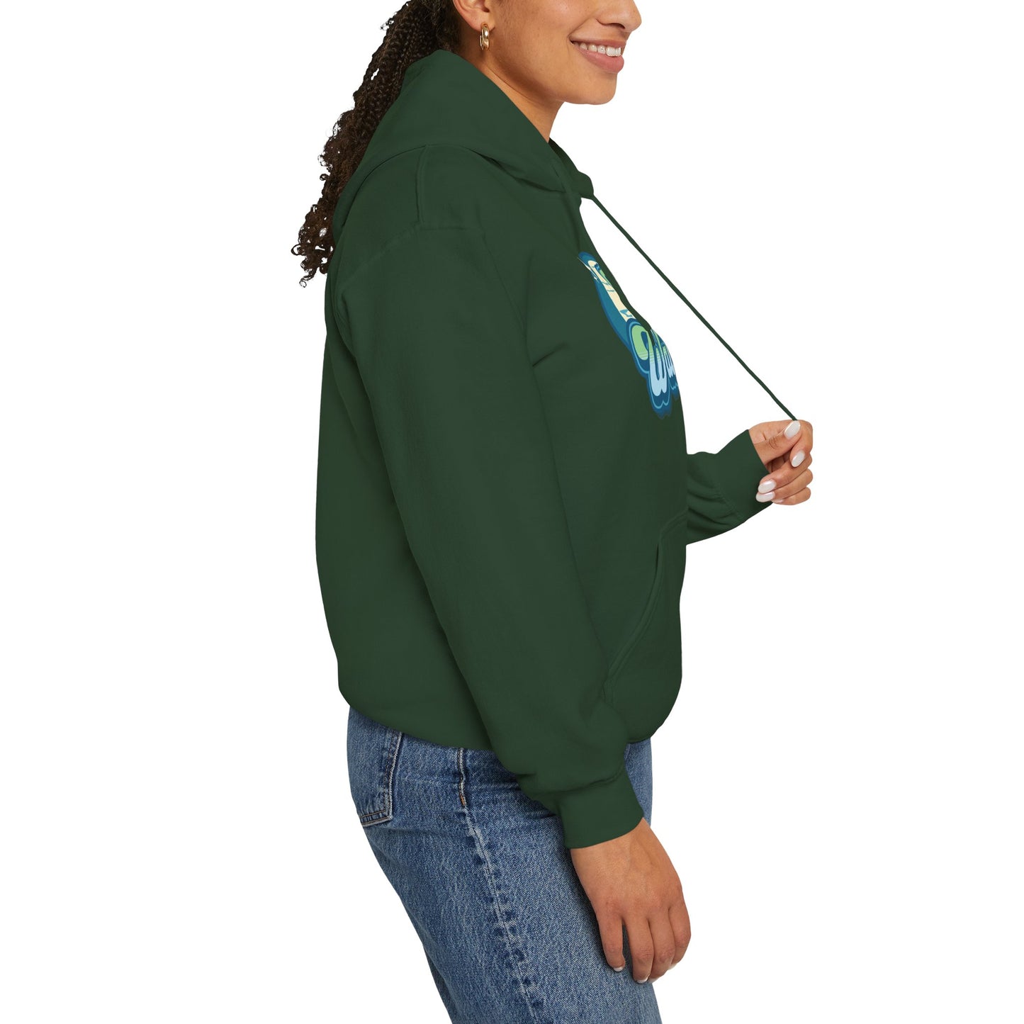 The Nerdy Birder Bird Watcher Teal Unisex Hoodie - Cozy Sweatshirt for Nature Lovers