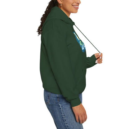 The Nerdy Birder Bird Watcher Teal Unisex Hoodie - Cozy Sweatshirt for Nature Lovers