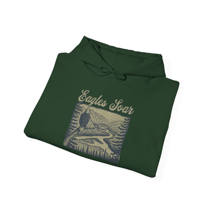 Eagle Soars Unisex Hoodie - Cozy Sweatshirt for Nature Lovers