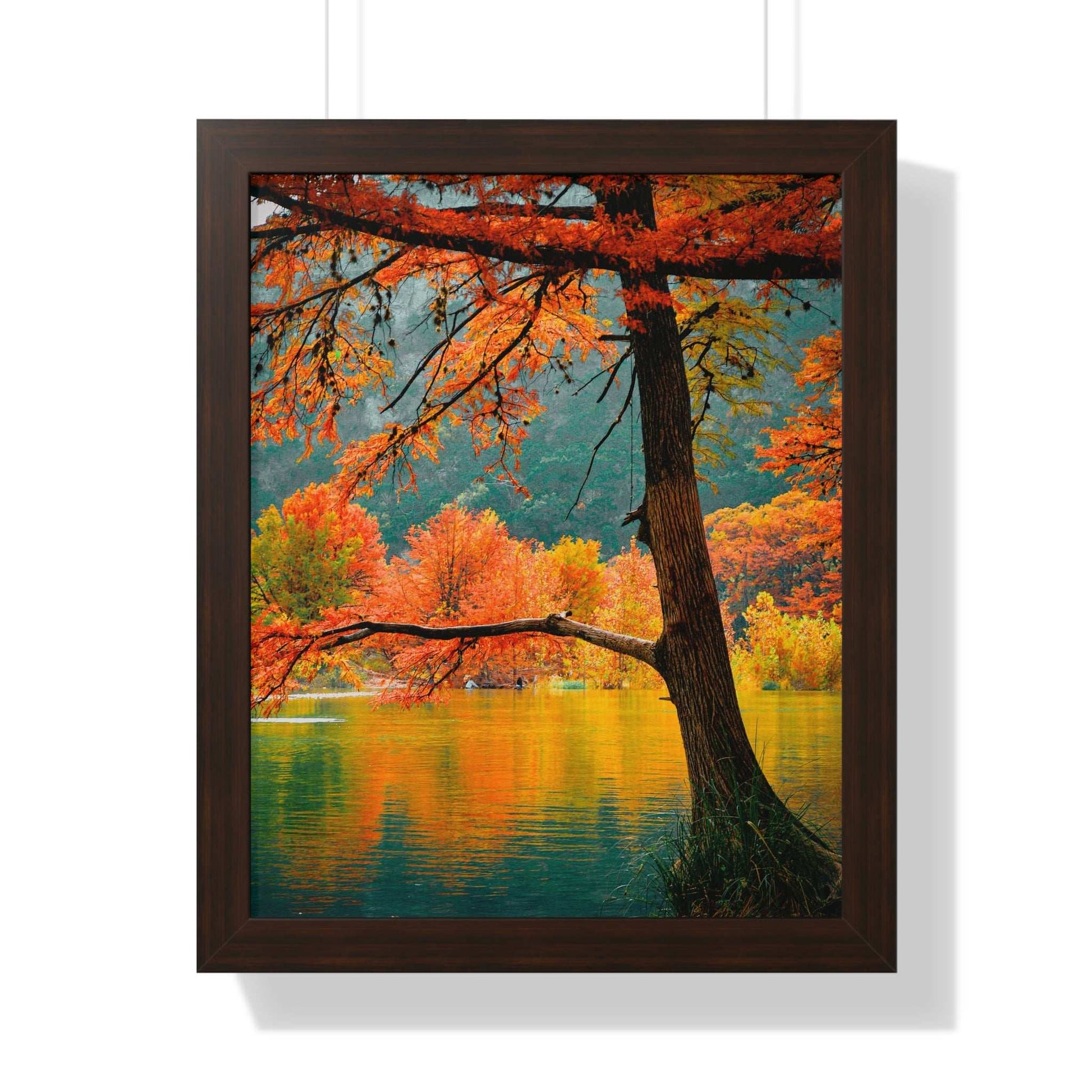 Autumn Serenity Framed Vertical Poster - Nature Wall Art for Home Decor