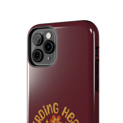 The Nerdy Birder - Birding Heals the Mind & Soul Design, Tough Secure Phone Covers for Bird Lovers, Artistic Gifts for Nature Enthusiasts
