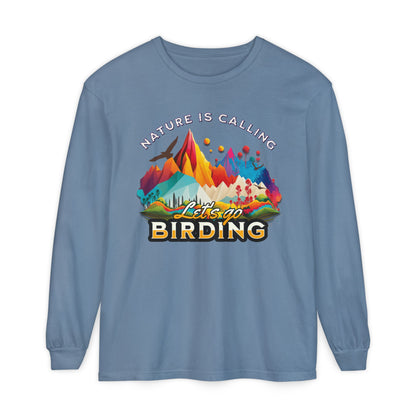 Nature Calling Birding T-Shirt - Unisex Long Sleeve