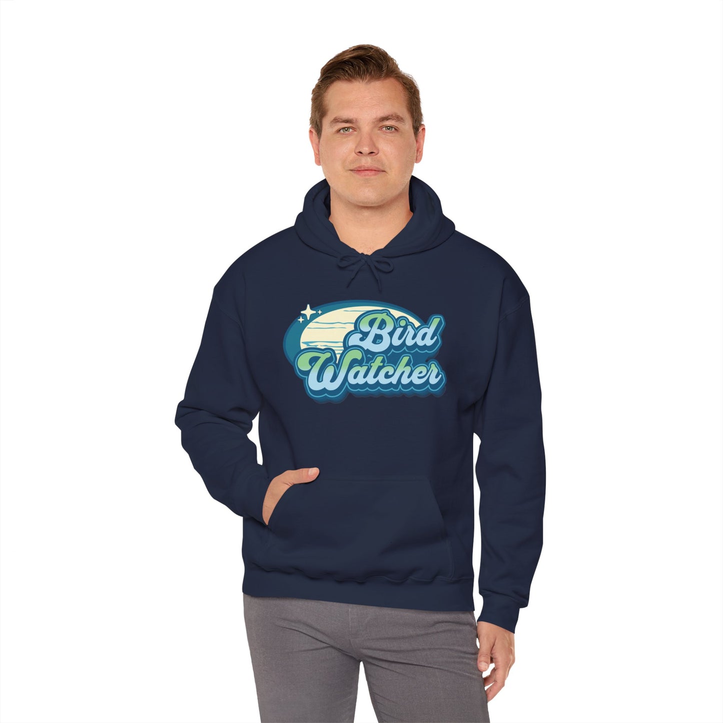 The Nerdy Birder Bird Watcher Teal Unisex Hoodie - Cozy Sweatshirt for Nature Lovers