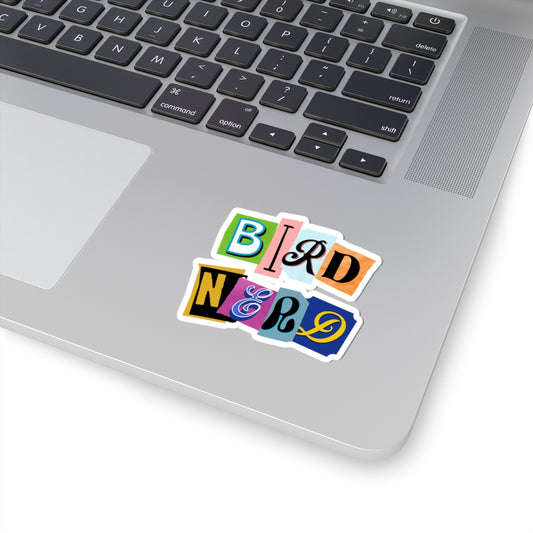 Colorful Bird Nerd Kiss-Cut Stickers - Fun Laptop Decor & Gifts