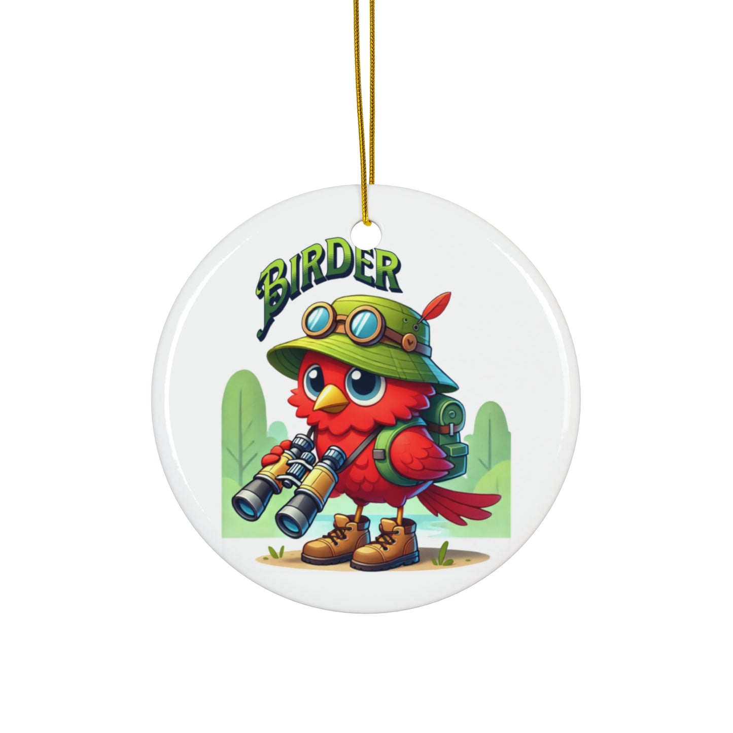 Trevor The Nerdy Birder Ornament — 4 Shape Options