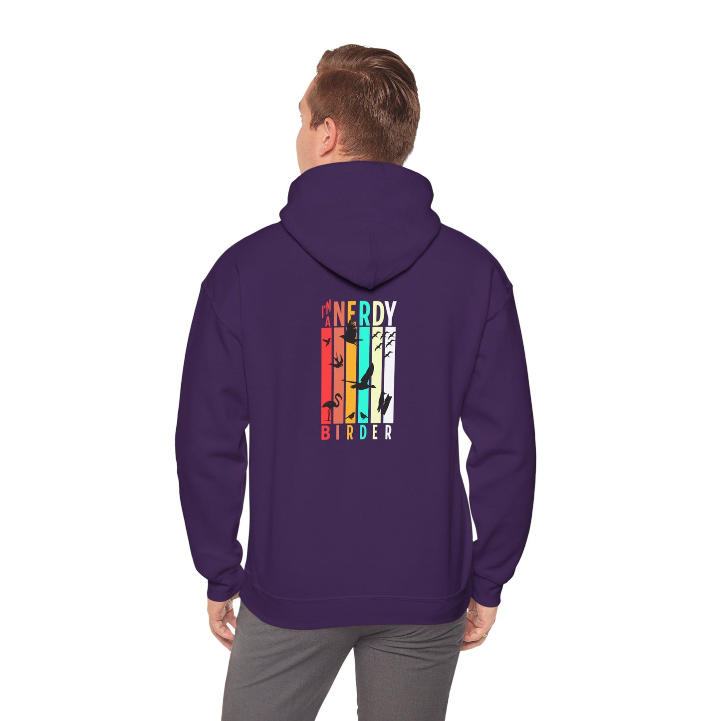 The Nerdy Birder - "I'm A Nerdy Birder" Back Design Unisex Hoodie - Cozy Sweatshirt for Nature Lovers