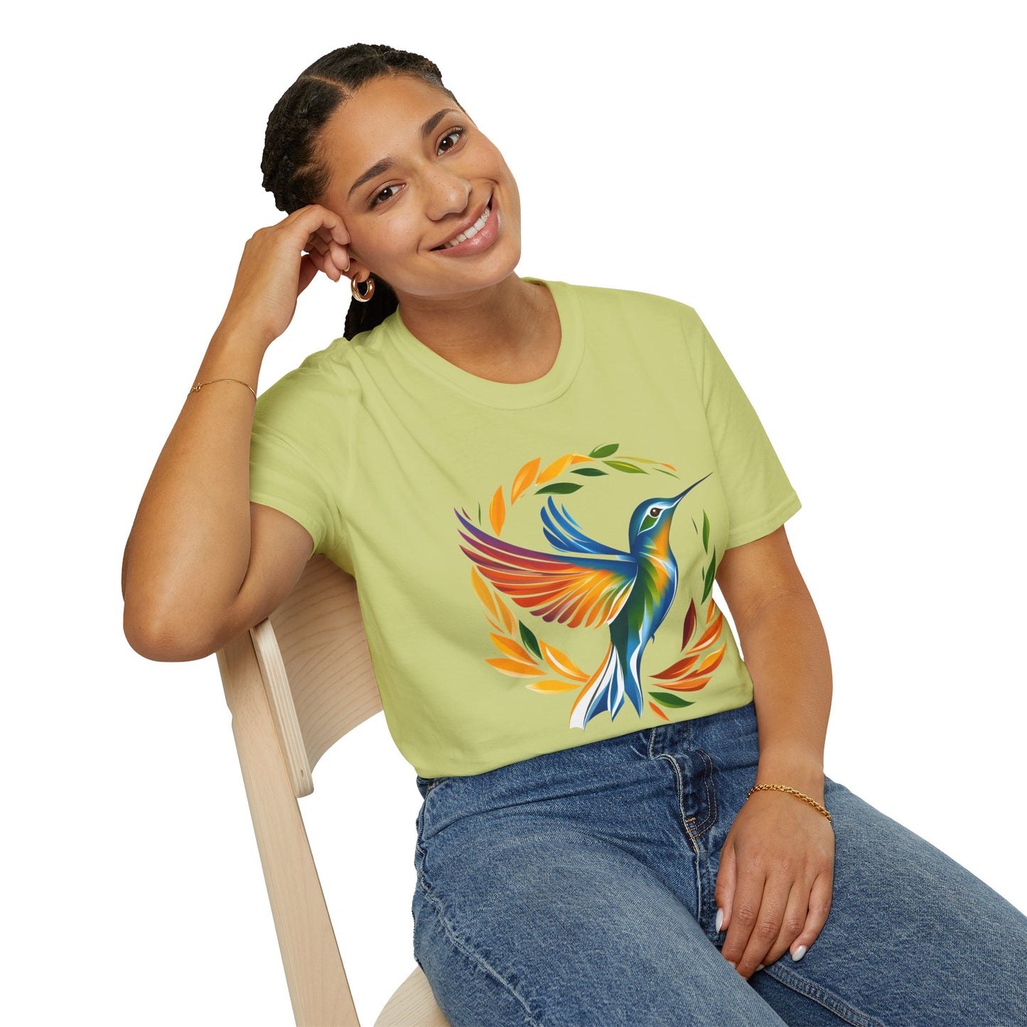 Hummingbird Rainbow Softstyle T-Shirt