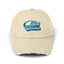 The Nerdy Birder Bird Watcher Teal Vintage Style Hat - Unisex Distressed Cap