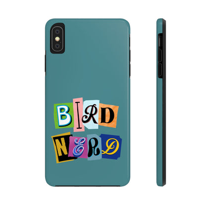 The Nerdy Birder - Bird Nerd Tough Phone Cover for Bird Lovers, Unique Gift for Wildlife Enthusiasts