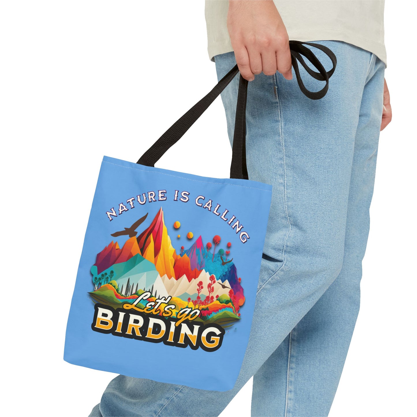 Nature-Inspired Tote Bag - 'Nature is Calling' Birding Design