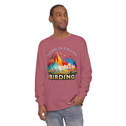 Nature Calling Birding T-Shirt - Unisex Long Sleeve