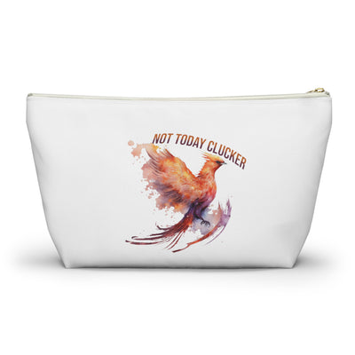 Not Today Clucker - Accessory Pouch - Colorful Phoenix Design