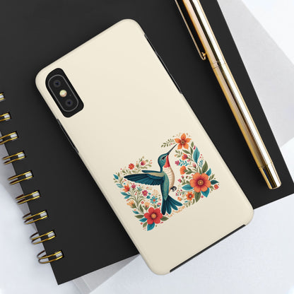Hummingbird in Bloom Tough Phone Cases