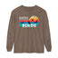 Easily Distracted by Birds Retro Sunset Long Sleeve Tee