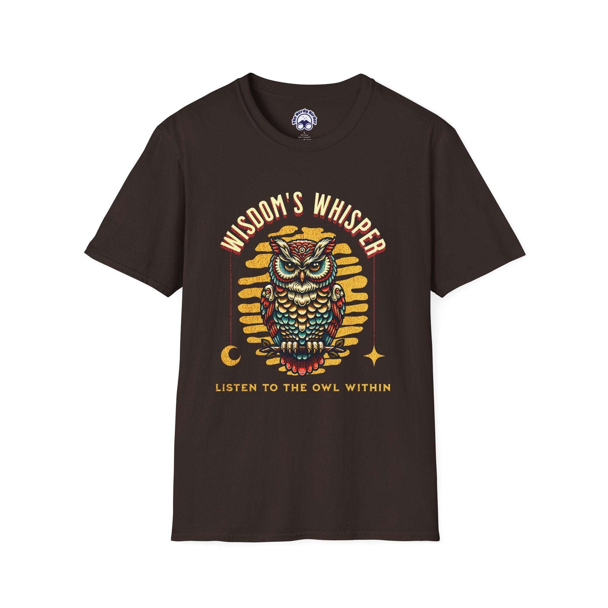 Wisdom's Whisper Unisex Softstyle T-Shirt - Nature Lover's Gift