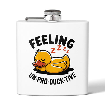 Feeling Un-pro-duck-tive Rising Stainless Steel Flask - 6oz