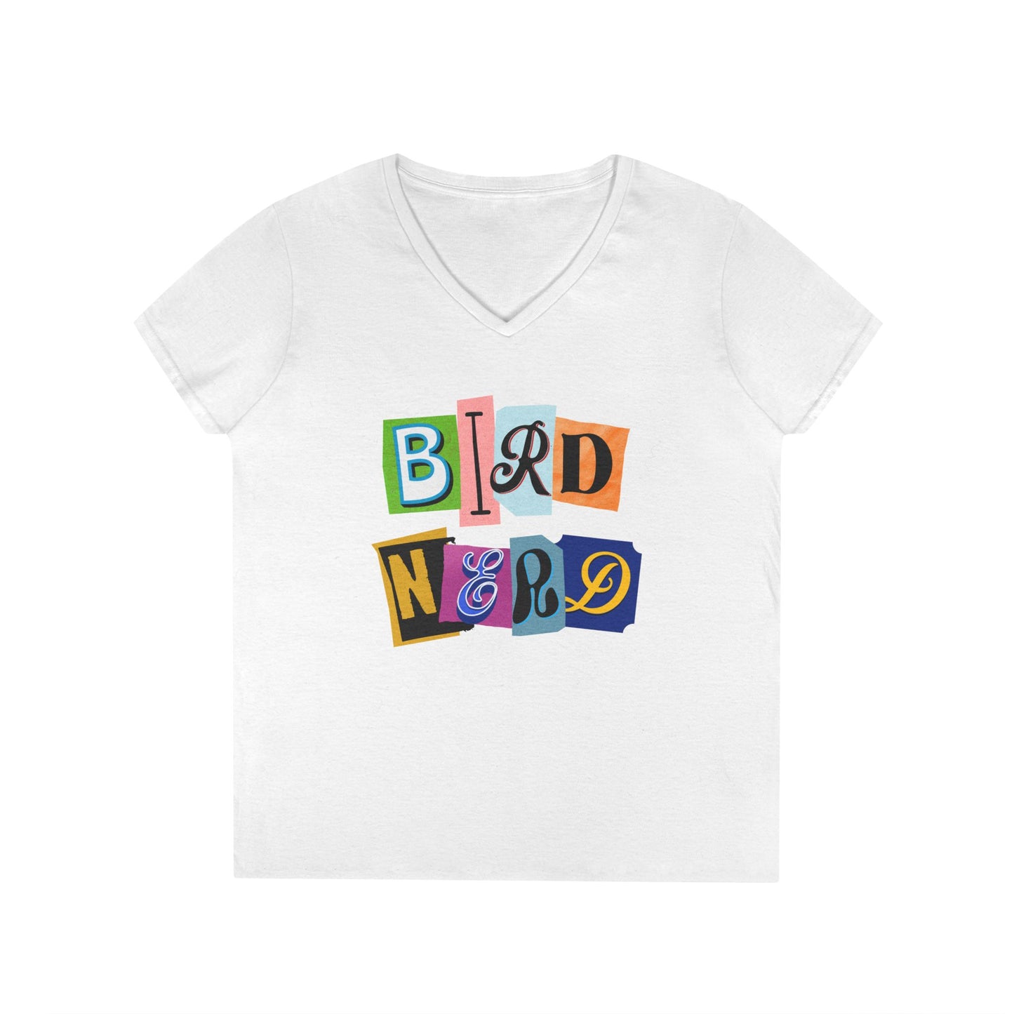 Bird Nerd Ladies' V-Neck T-Shirt