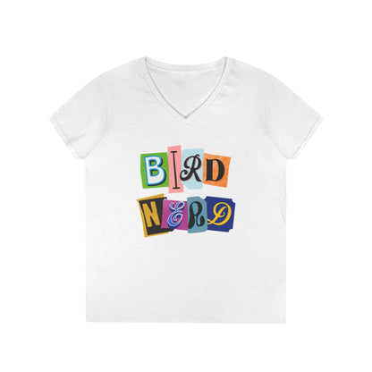 Bird Nerd Ladies' V-Neck T-Shirt