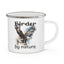 Birder by Nature Enamel Camping Mug - Adventure Awaits