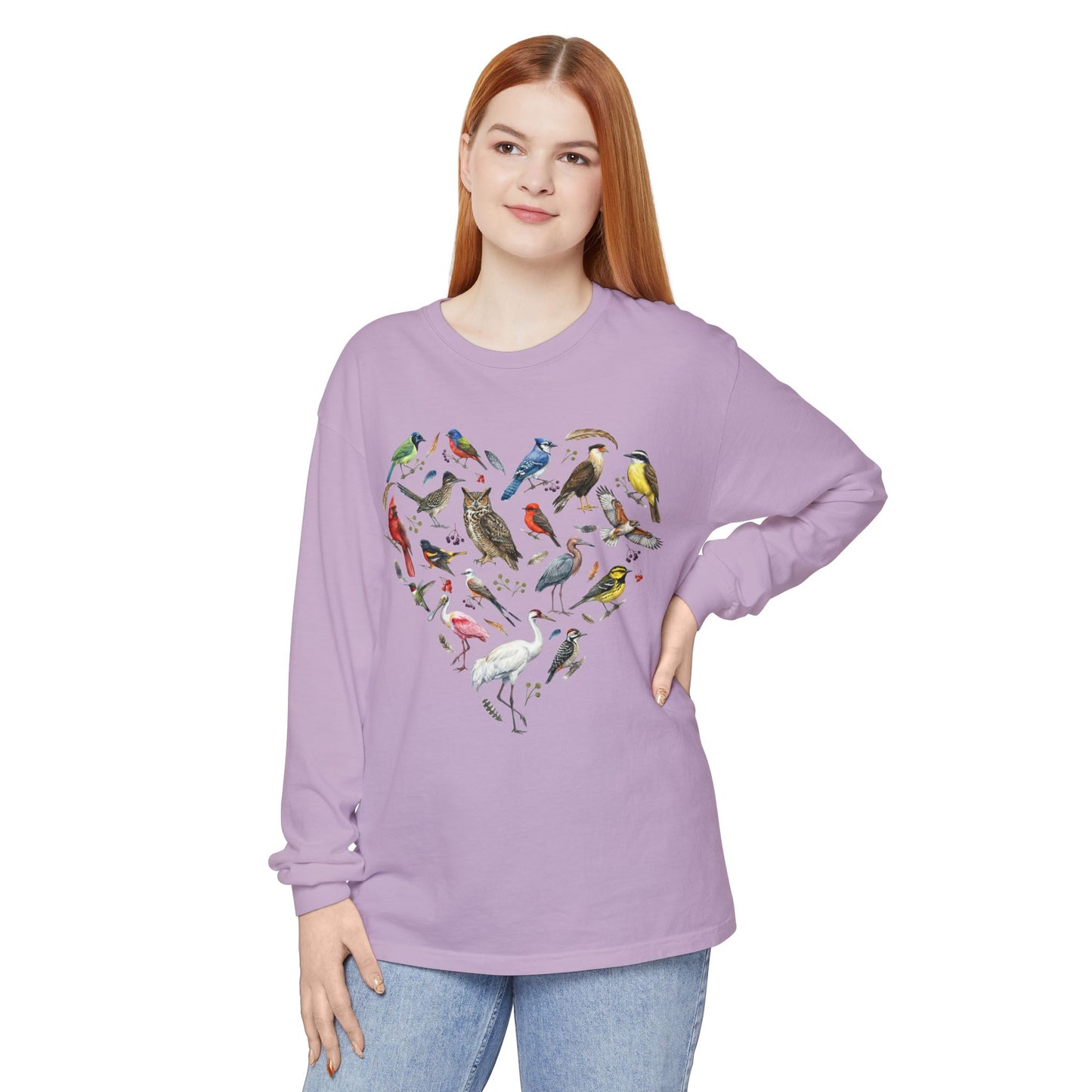 Heart of Texas Birds Long Sleeve Tee