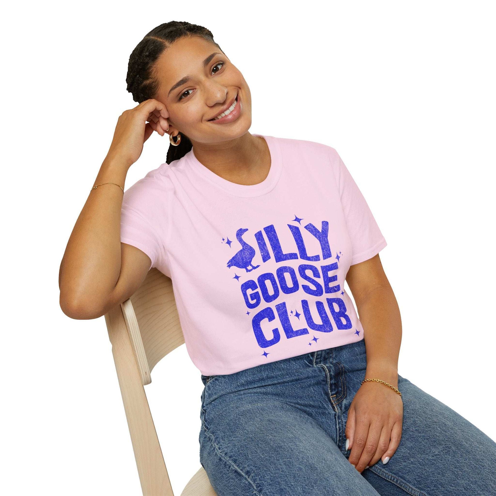 Silly Goose Club Unisex Softstyle T-Shirt - Retro Vibe Tee for Casual Wear