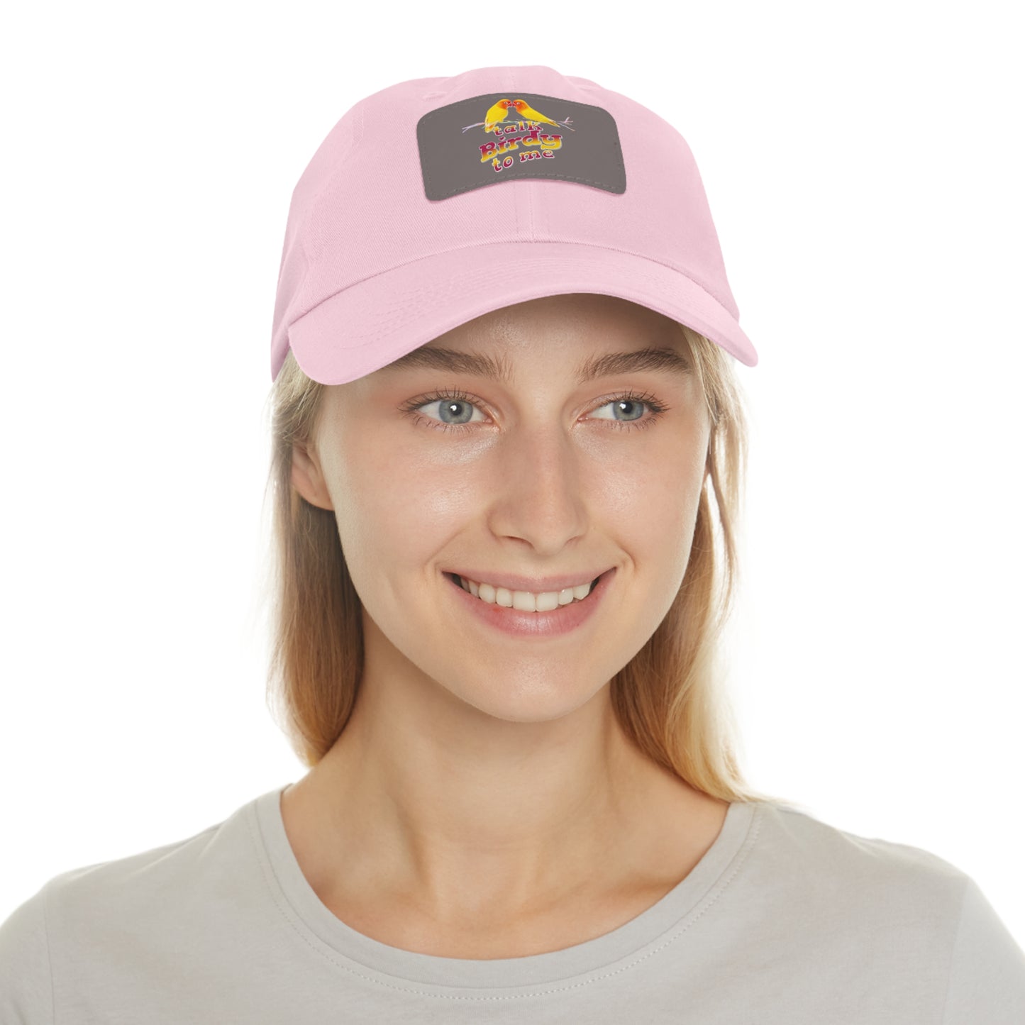 The Nerdy Birder Talk Birdy To Me Dad Hat with Leather Patch Stylish Outdoor Cap