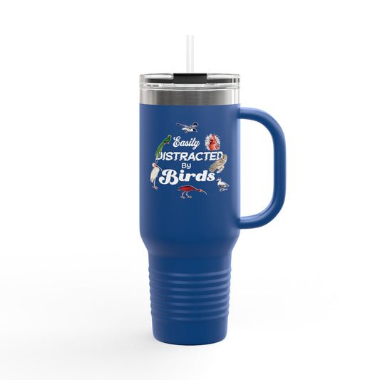 Easily Distracted by Birds Insulated Travel Mug - 40oz Adventure Companion