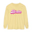 Pink Birder Unisex Garment-dyed Long Sleeve T-Shirt
