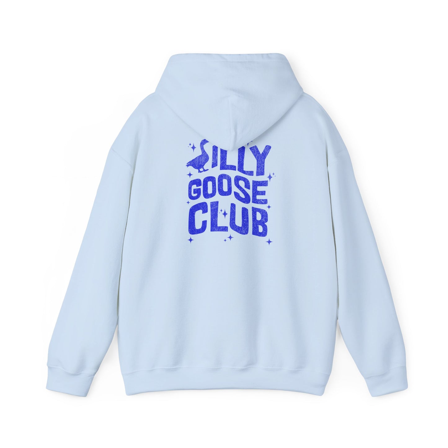 The Nerdy Birder Silly Goose Club Back Design Unisex Hoodie - Cozy Sweatshirt for Nature Lovers