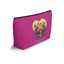 Romantic Summer Flamingo Accessory Pouch | Vibrant Floral Makeup Bag