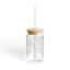 The Nerdy Birder Enjoy The Moment 16oz Sipper Glass With Bamboo Lid