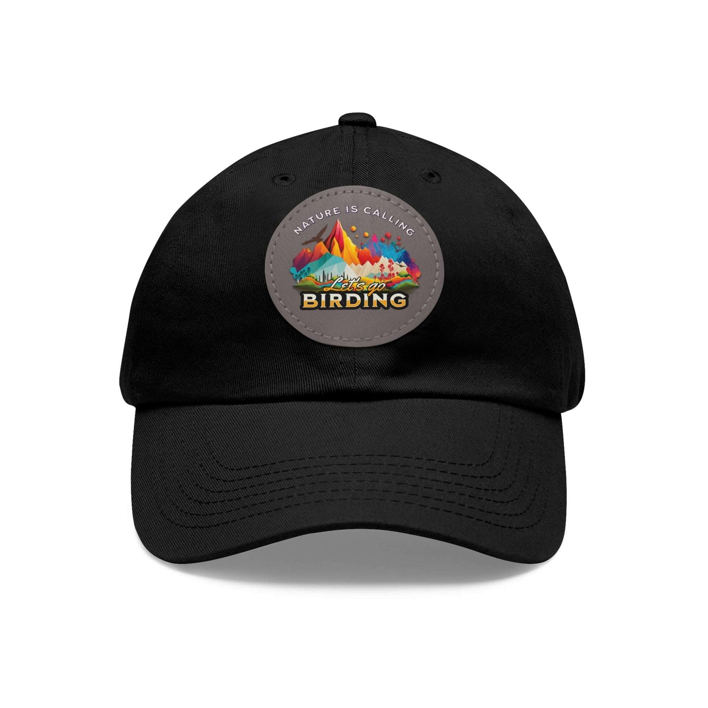 The Nerdy Birder - "Let's Go Birding"  Dad Hat, Leather Patch Cap, Perfect Gift for Dads, Nature Lovers, Casual Style Cap, Summer Accessories