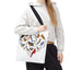 Bird Lovers Tote Bag - Colorful Heart Design for Nature Enthusiasts
