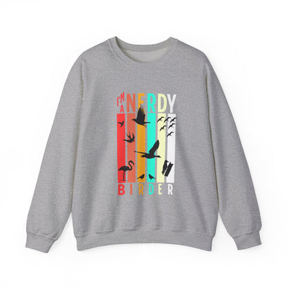 I'm A Nerdy Birder Unisex Heavy Blend Crewneck