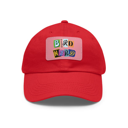 The Nerdy Birder - Bird Nerd Dad Hat with Leather Patch, Casual Cap for Bird Lovers, Unique Gift for Birdwatching, Outdoor Adventure Hat, Unisex