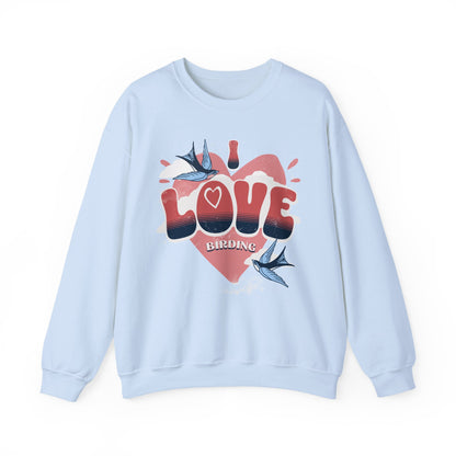 I Love Birding Unisex Heavy Blend™ Crewneck Sweatshirt