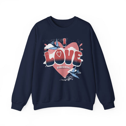 I Love Bird Watching Unisex Heavy Blend™ Crewneck Sweatshirt