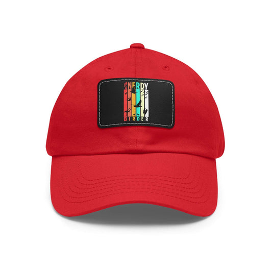 The Nerdy Birder I'm A Nerdy Birder Dad Hat with Leather Patch for Inspired by childhood memories of playful glamour, Stylish Outdoor Cap, Gift for Bird Watching Enthusiasts, Casual Fashion Accessory