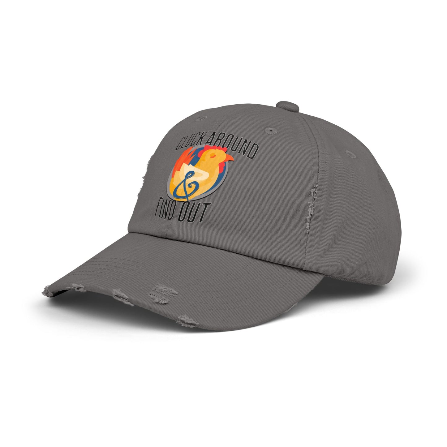 The Nerdy Birder Cluck Around And Find Out Vintage Style Hat - Unisex Distressed Cap