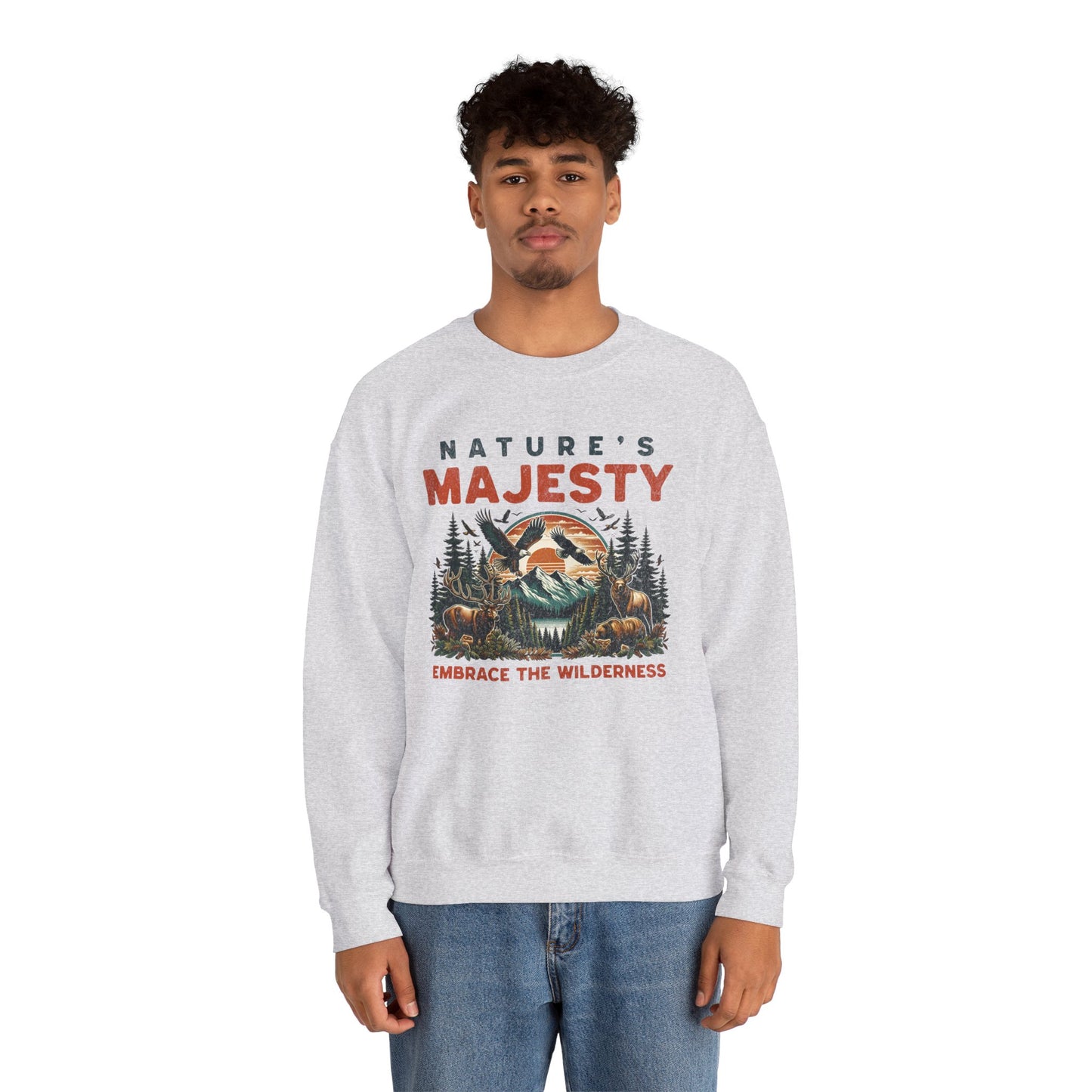 Nature's Majesty Graphic Sweatshirt - Embrace the Wilderness