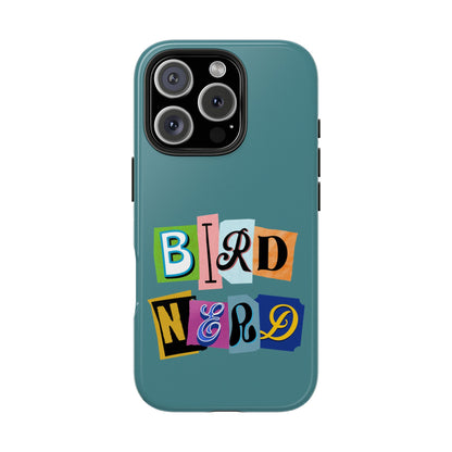 The Nerdy Birder - Bird Nerd Tough Phone Cover for Bird Lovers, Unique Gift for Wildlife Enthusiasts