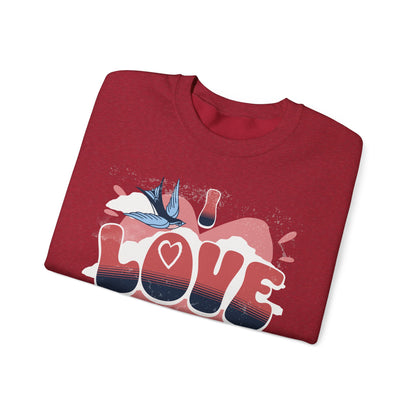 I Love Bird Watching Unisex Heavy Blend™ Crewneck Sweatshirt