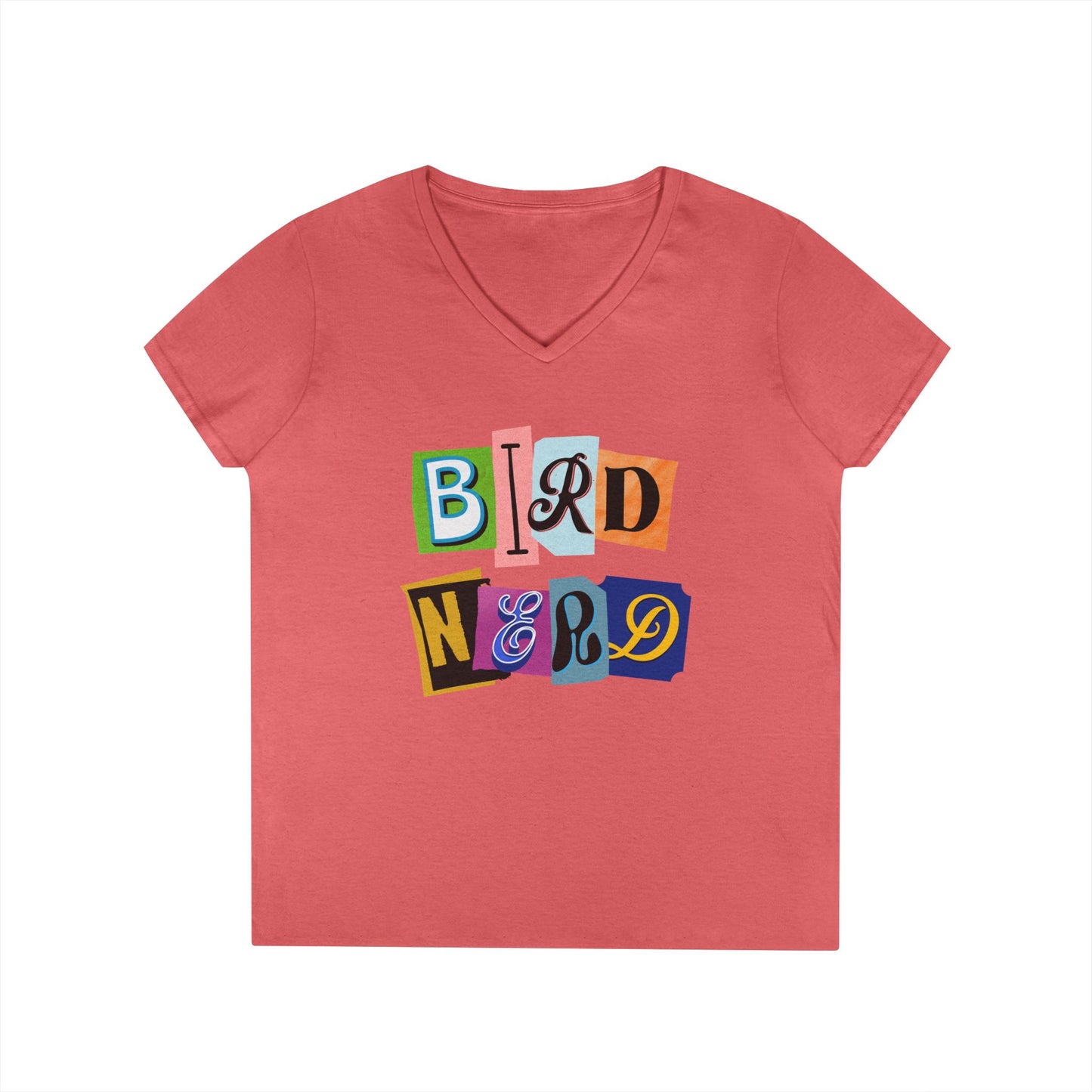 Bird Nerd Ladies' V-Neck T-Shirt