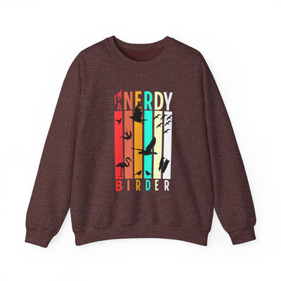 I'm A Nerdy Birder Unisex Heavy Blend Crewneck