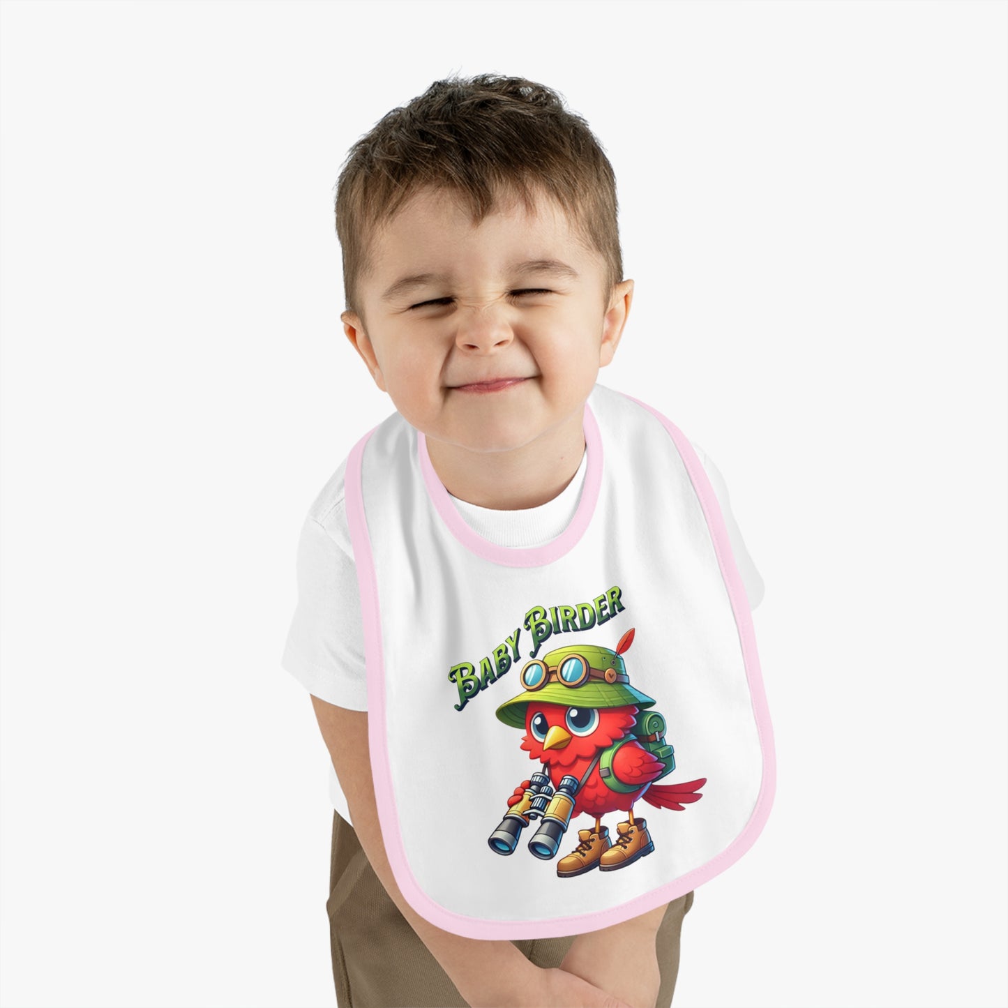 The Nerdy Birder - Baby Birder Bib, Cute Baby Bib, Fun Feeding Accessory, Perfect for New Parents, Ideal Gift for Baby Showers