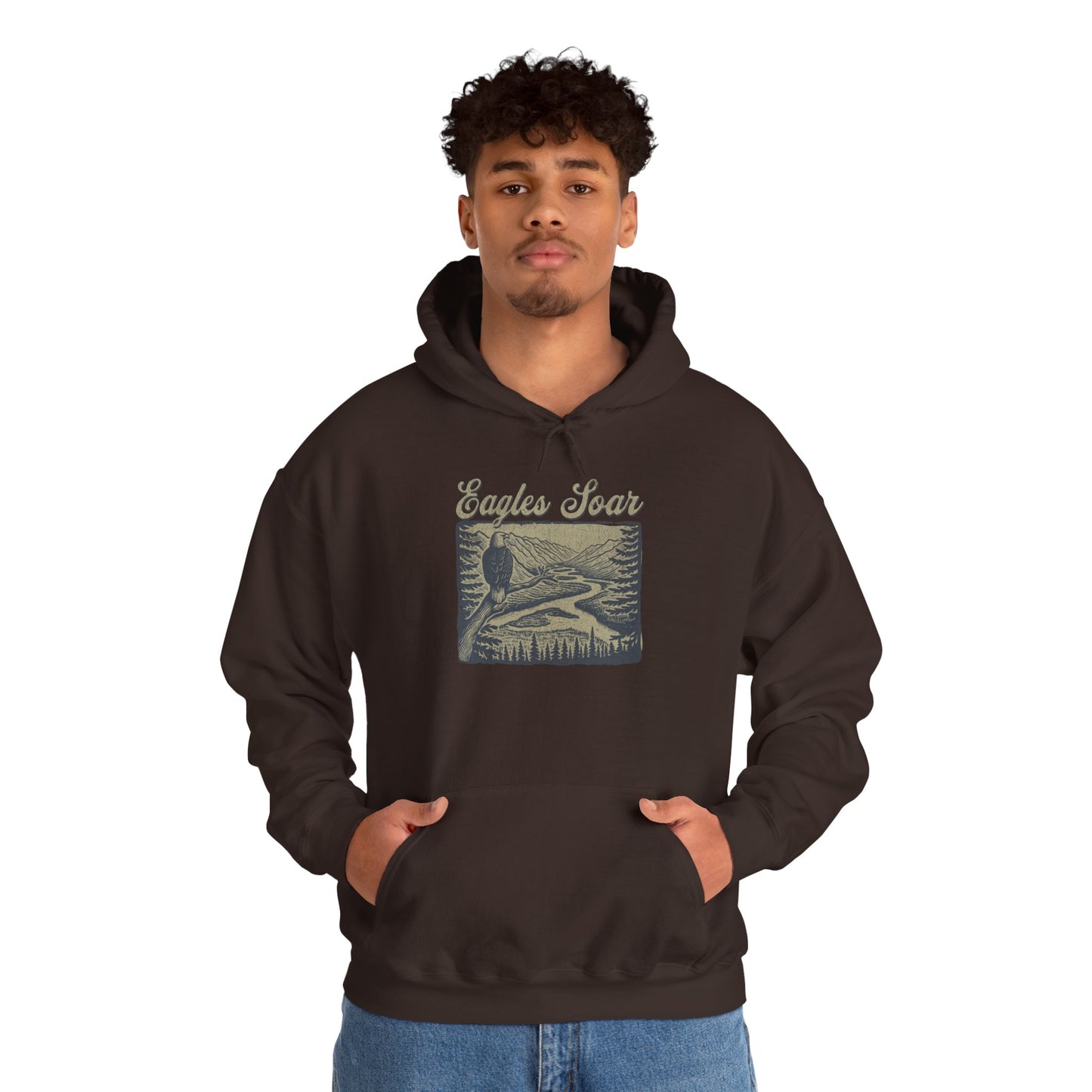 Eagle Soars Unisex Hoodie - Cozy Sweatshirt for Nature Lovers