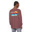 Easily Distracted by Birds Sunset on Back Long Sleeve Tee